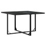 Juego de comedor de jardín 9 piezas con cojines textileno negro de , Conjuntos de jardín - Ref: Foro24-3295083, Precio: 351,2...