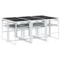 Juego de comedor de jardín 7 pzas con cojines textilene blanco de , Conjuntos de jardín - Ref: Foro24-3295104, Precio: 391,51...