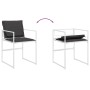 Juego de comedor de jardín 7 pzas con cojines textilene blanco de , Conjuntos de jardín - Ref: Foro24-3295104, Precio: 391,51...