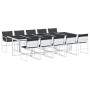 Juego de comedor de jardín 11 pzas con cojines textilene blanco de , Conjuntos de jardín - Ref: Foro24-3295106, Precio: 690,2...