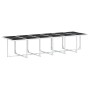 Juego de comedor de jardín 17 pzas con cojines textilene blanco de , Conjuntos de jardín - Ref: Foro24-3295097, Precio: 956,9...