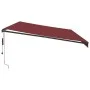 Toldo retráctil automático burdeos 600x300 cm de , Toldos - Ref: Foro24-3310201, Precio: 555,81 €, Descuento: %
