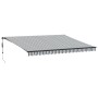 Toldo retráctil automático luz LED antracita blanco 450x300 cm de , Toldos - Ref: Foro24-3310236, Precio: 530,37 €, Descuento: %