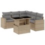 Juego de sofás jardín con cojines 6 pzas ratán sintético beige de , Conjuntos de jardín - Ref: Foro24-3267269, Precio: 428,85...