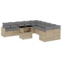 Set de sofás de jardín 11pzas con cojines ratán sintético beige de , Conjuntos de jardín - Ref: Foro24-3267539, Precio: 732,6...