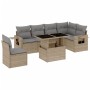 Set sofás de jardín 7 piezas y cojines ratán sintético beige de , Conjuntos de jardín - Ref: Foro24-3267939, Precio: 492,36 €...