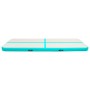 Esterilla inflable de gimnasia y bomba PVC verde 400x100x15 cm de vidaXL, Esteras para pilates y yoga - Ref: Foro24-92663, Pr...