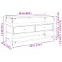 Mueble TV cristal y madera ingeniería gris Sonoma 98x35x51 cm de , Muebles TV - Ref: Foro24-846067, Precio: 77,33 €, Descuent...