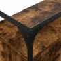 Aparador cristal y madera ingeniería roble ahumado 98x35x81 cm de , Aparadores - Ref: Foro24-846071, Precio: 89,82 €, Descuen...
