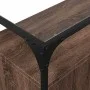 Aparador cristal y madera ingeniería marrón roble 98x35x81 cm de , Aparadores - Ref: Foro24-846073, Precio: 99,75 €, Descuent...