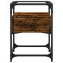 Mesita de noche madera de ingeniería roble ahumado 40x40x55 cm de , Mesitas de noche - Ref: Foro24-846078, Precio: 54,87 €, D...