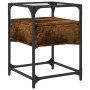 Mesita de noche madera de ingeniería roble ahumado 40x40x55 cm de , Mesitas de noche - Ref: Foro24-846078, Precio: 54,87 €, D...