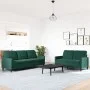 2-piece dark green velvet sofa set with cushions by , Sofas - Ref: Foro24-3278393, Price: 542,60 €, Discount: %