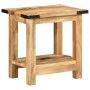 Mesa auxiliar madera maciza de mango rugosa 40x30x40 cm de , Mesas auxiliares - Ref: Foro24-358501, Precio: 56,52 €, Descuent...