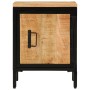 Mesita de noche de madera maciza de mango rugosa 40x30x52,5 cm de , Mesitas de noche - Ref: Foro24-358503, Precio: 87,08 €, D...
