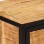 Mesita de noche de madera maciza de mango rugosa 40x30x52,5 cm de , Mesitas de noche - Ref: Foro24-358503, Precio: 87,08 €, D...