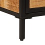 Mesita de noche de madera maciza de mango rugosa 40x30x52,5 cm de , Mesitas de noche - Ref: Foro24-358503, Precio: 87,08 €, D...