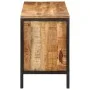 Banco zapatero de madera maciza de mango rugosa 110x35x51 cm de , Zapateros y organizadores de calzado - Ref: Foro24-358508, ...