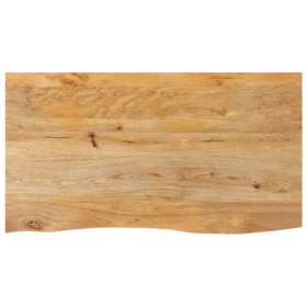 Tablero de mesa borde natural madera maciza mango 110x60x2,5 cm de , Tableros para mesas - Ref: Foro24-370455, Precio: 102,05...