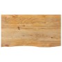 Tablero de mesa borde natural madera maciza mango 110x60x2,5 cm de , Tableros para mesas - Ref: Foro24-370455, Precio: 102,05...