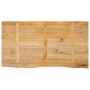 Tablero de mesa borde natural madera maciza mango 110x60x2,5 cm de , Tableros para mesas - Ref: Foro24-370455, Precio: 102,05...