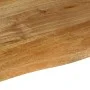 Solid mango wood natural edge table top 110x60x2.5 cm by , Table tops - Ref: Foro24-370455, Price: 102,09 €, Discount: %