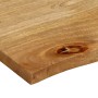Tablero de mesa borde natural madera maciza mango 100x80x2,5 cm de , Tableros para mesas - Ref: Foro24-370460, Precio: 124,33...