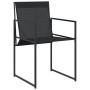 Juego de comedor para jardín 7 piezas textilene negro de , Conjuntos de jardín - Ref: Foro24-3295119, Precio: 338,49 €, Descu...