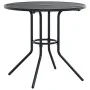 Mesa de patio redonda de acero gris antracita Ø80x72,5 cm de , Mesas de jardín - Ref: Foro24-4009263, Precio: 104,41 €, Descu...
