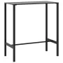 Mesa alta de bar acero recubrimiento polvo negro 100x50x110 cm de , Mesas de jardín - Ref: Foro24-4009268, Precio: 123,09 €, ...
