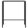 Mesa alta de bar acero recubrimiento polvo negro 100x50x110 cm de , Mesas de jardín - Ref: Foro24-4009268, Precio: 134,93 €, ...
