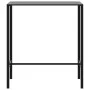 Mesa alta de bar acero recubrimiento polvo negro 100x50x110 cm de , Mesas de jardín - Ref: Foro24-4009268, Precio: 123,09 €, ...