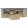 Juego de sofás jardín con cojines 6 pzas ratán sintético beige de , Conjuntos de jardín - Ref: Foro24-3266569, Precio: 415,05...