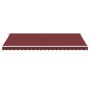 Toldo retráctil manual burdeos 500x350 cm de , Toldos - Ref: Foro24-3214990, Precio: 425,74 €, Descuento: %