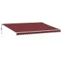 Toldo retráctil automático burdeos 500x350 cm de , Toldos - Ref: Foro24-3214992, Precio: 620,29 €, Descuento: %