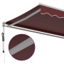 Toldo retráctil automático burdeos 500x350 cm de , Toldos - Ref: Foro24-3214992, Precio: 506,11 €, Descuento: %