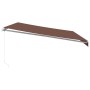 Toldo retráctil manual marrón 500x350 cm de , Toldos - Ref: Foro24-3215395, Precio: 425,53 €, Descuento: %