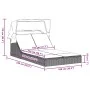 Double sun lounger with canopy and gray synthetic rattan cushions by , Loungers - Ref: Foro24-368639, Price: 278,94 €, Discou...