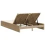 Doppel-Liegestuhl mit beigen Kunststoff-Rattan-Kissen. von , Liegen - Ref: Foro24-368632, Preis: 259,59 €, Rabatt: %