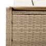 Doppel-Liegestuhl mit beigen Kunststoff-Rattan-Kissen. von , Liegen - Ref: Foro24-368632, Preis: 259,59 €, Rabatt: %