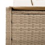 Tumbona doble con cojines ratán sintético beige de , Tumbonas - Ref: Foro24-368632, Precio: 278,23 €, Descuento: %