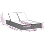 Doppel-Liegestuhl mit beigen Kunststoff-Rattan-Kissen. von , Liegen - Ref: Foro24-368632, Preis: 259,59 €, Rabatt: %