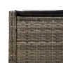 Double sun lounger with gray synthetic rattan cushions by , Loungers - Ref: Foro24-368630, Price: 263,90 €, Discount: %