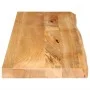 Solid mango wood natural edge table top 120x20x2.5 cm by , Table tops - Ref: Foro24-370422, Price: 42,39 €, Discount: %