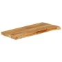 Solid mango wood natural edge table top 70x30x2.5 cm by , Table tops - Ref: Foro24-370429, Price: 33,88 €, Discount: %