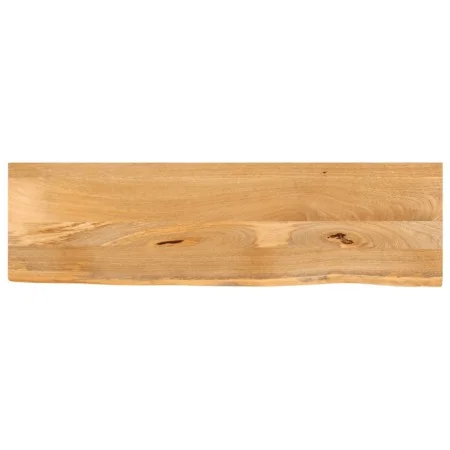 Solid mango wood table top with natural edge, 120x30x2.5 cm. by , Table tops - Ref: Foro24-370434, Price: 80,08 €, Discount: %