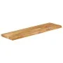 Solid mango wood table top with natural edge, 120x30x2.5 cm. by , Table tops - Ref: Foro24-370434, Price: 80,08 €, Discount: %