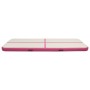 Esterilla inflable de gimnasia con bomba PVC rosa 500x100x20 cm de vidaXL, Esteras para pilates y yoga - Ref: Foro24-92682, P...