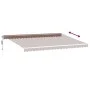 Toldo retráctil automático marrón 500x350 cm de , Toldos - Ref: Foro24-3215397, Precio: 516,38 €, Descuento: %