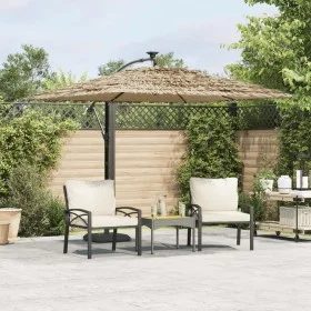 Sombrilla de jardín con poste de acero marrón 246x246x230 cm de , Sombrillas - Ref: Foro24-4005074, Precio: 163,27 €, Descuen...